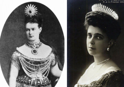 Fringe tiara, Romanov e Grecia